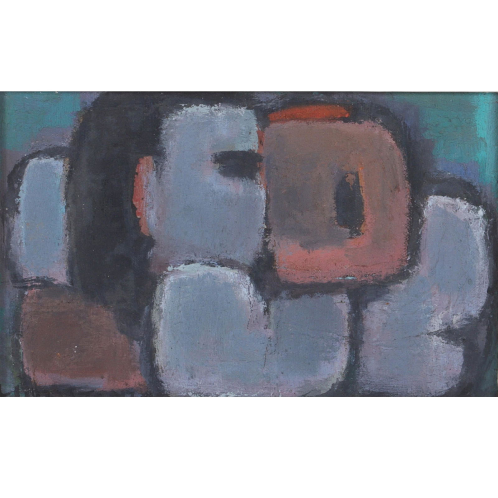 George J Zachary Constant, New York (1892-1978), untitled abstract, oil on board, 6 1/2" x 9 1/2", 8 (1 of 6)