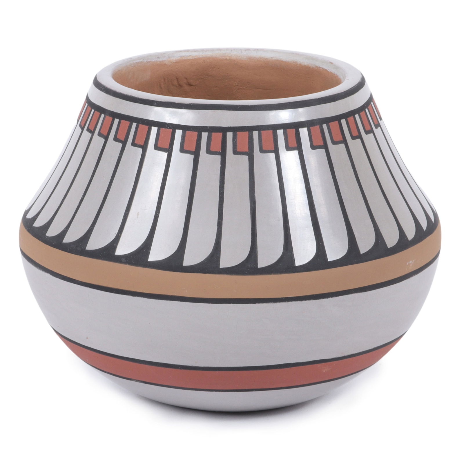 Native American Exceptional Crucita Calabaza, (1921-1999) San Ildefonso Blue Corn pottery jar, Ca (1 of 7)