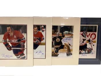 Lot of 10 Hockey Hall of Famers Autographed Photos (1 of 14)