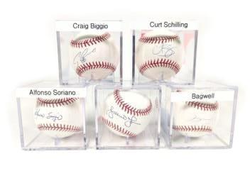 Lot of 5 Major League Baseball Stars & Hall of Famers Autographed Baseballs: Lot of 5 Major League Baseball Stars & Hall of Famers Autographed Baseballs The lot includes: Alfonso Soriano (OML Selig), Craig Biggio (OML Selig), Jeff Bagwell (OML Selig), Andruw Jones (OML Selig),