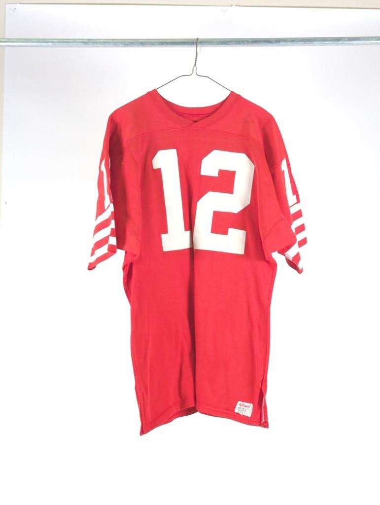 Vintage John Brodie San Francisco 49ers Replica Jersey: Vintage John Brodie San Francisco 49ers Replica Jersey The Jersey has a Wilson tag, size is not visible, the letters and numbers are sewn.