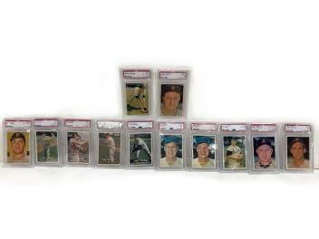 Lot of 12 - 1957 Topps PSA Graded Baseball Cards (1 of 12)