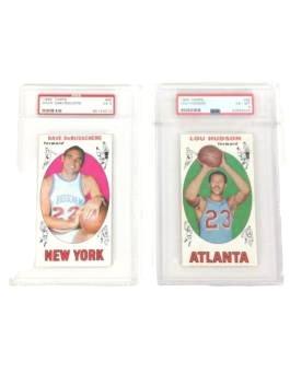 1969-70 Topps Lou Hudson #65 PSA 6 & Dave DeBusschere #85 PSA (1 of 4)