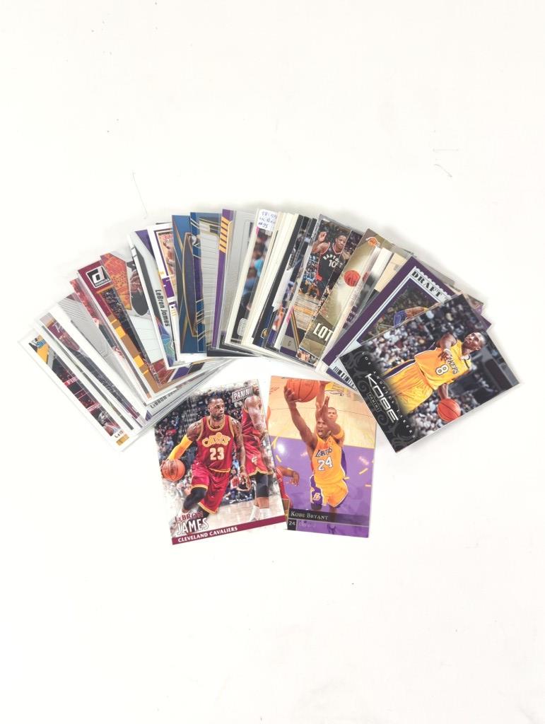 Lot of 50 Kobe Bryant / Lebron James Basketball Cards (1 of 4)
