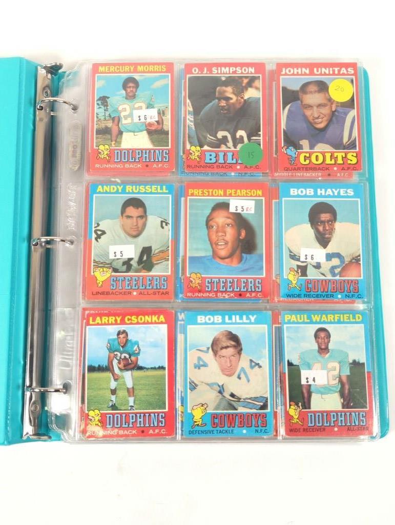 1971 Topps Football Parial Set 180/263 (1 of 5)