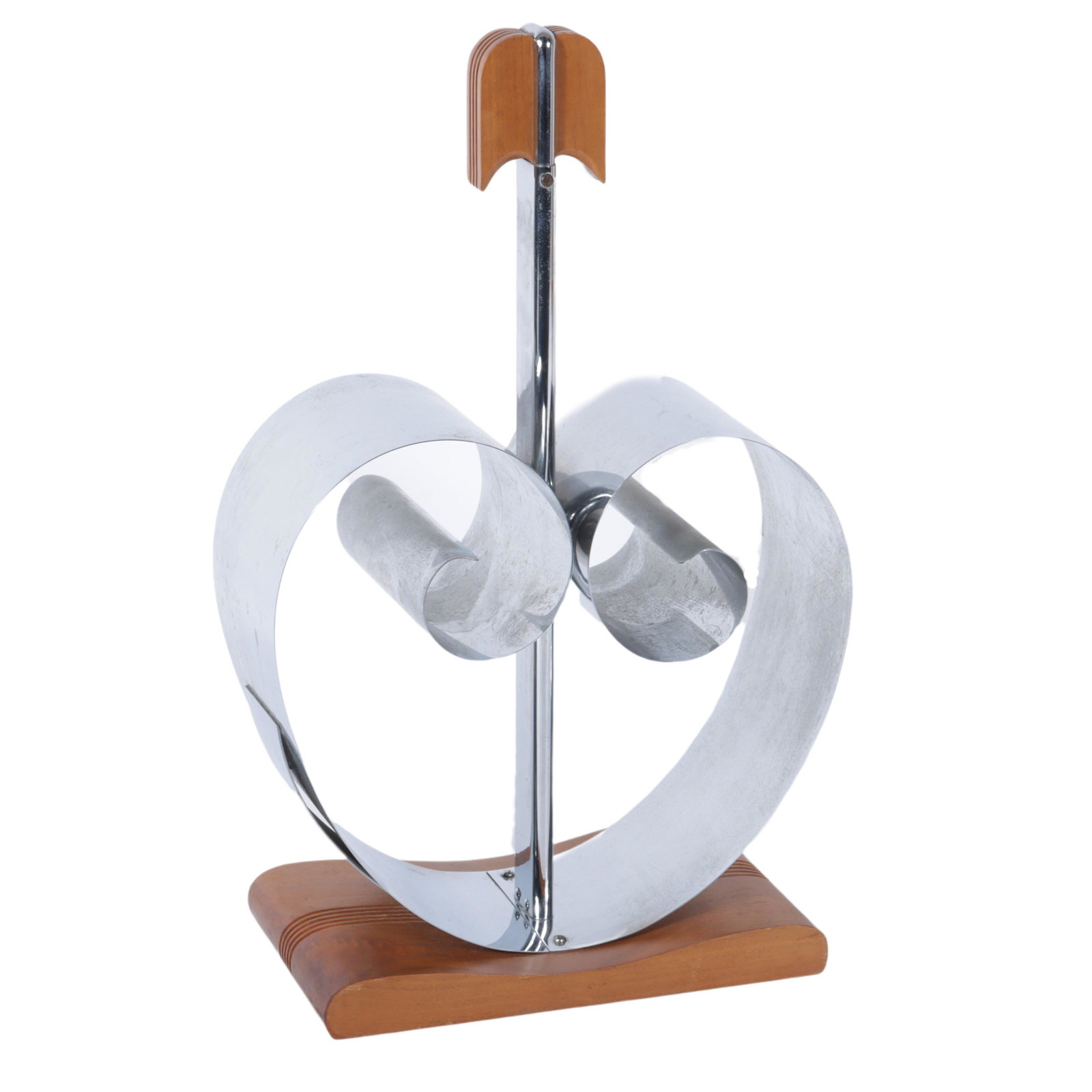 Chrome magazine rack by Fred Farr for Revere Chrome, Rome, New York. 5"H x 7 1/4"W x 6"D (1 of 8)