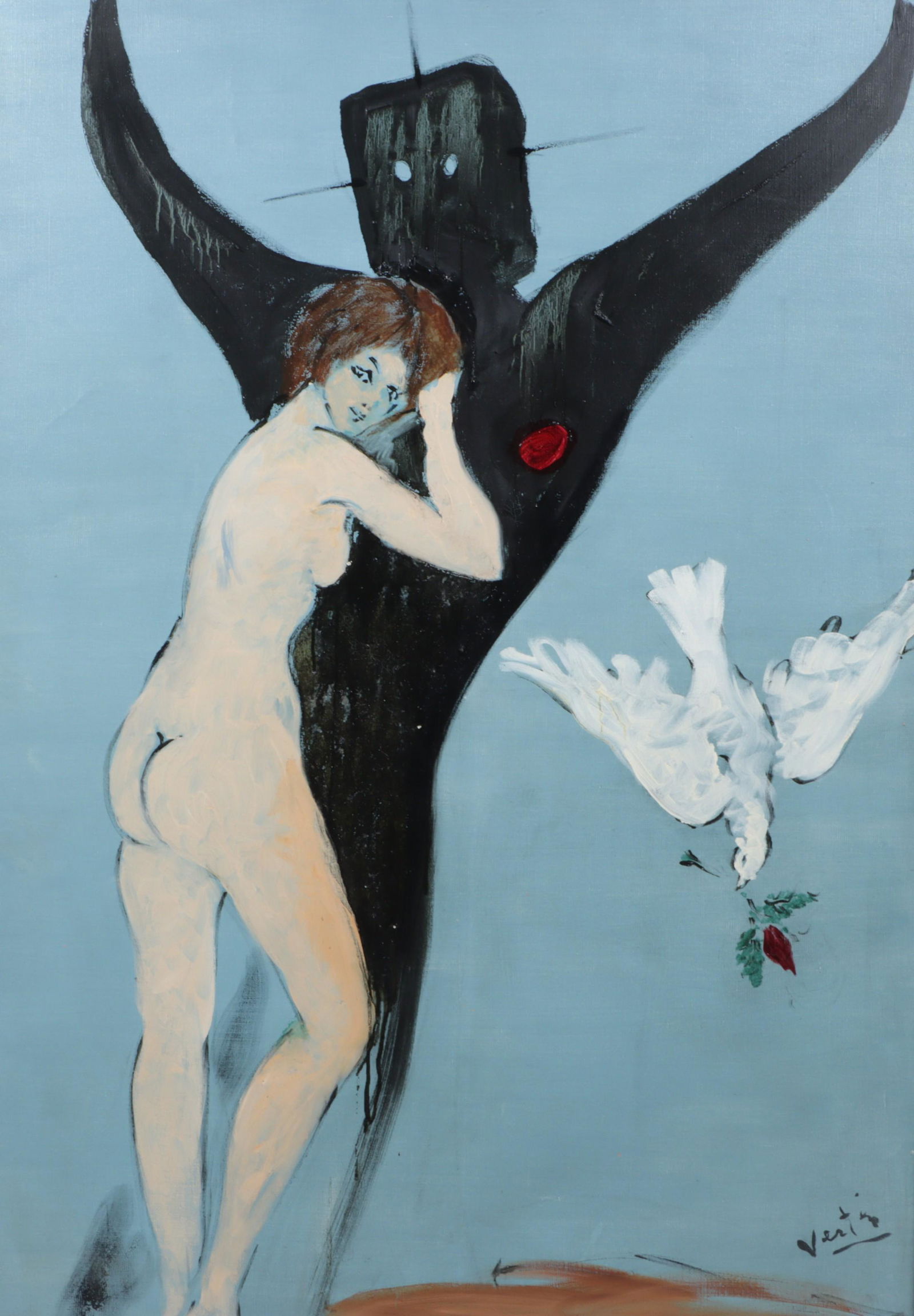 Marcel Vertes, New York / Hungary (1895 - 1961), Le Robot, oil on canvas, 50 3/4"H x 34 1/2"W (1 of 10)