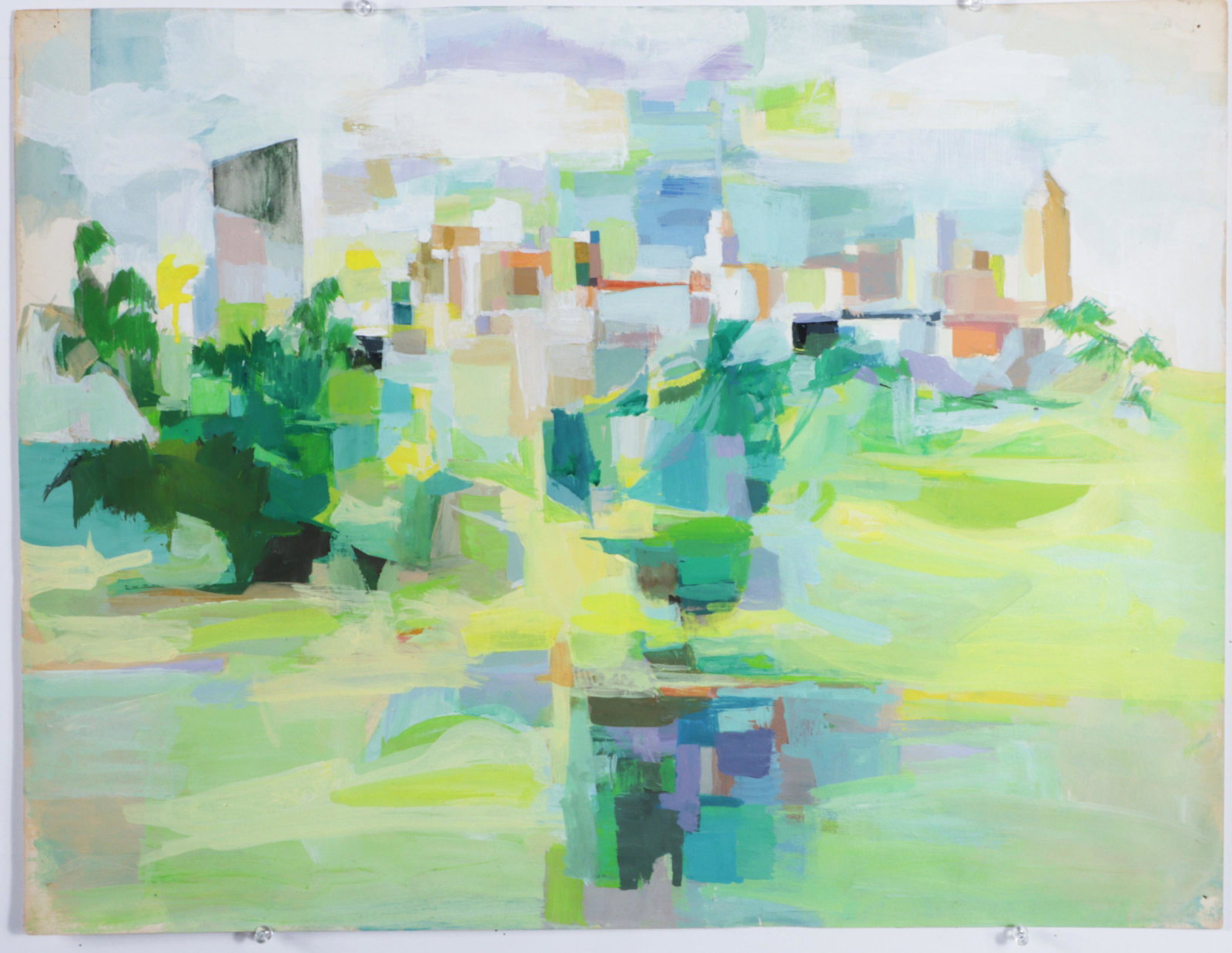 Rosalind (Browne) Bengelsdorf, New York (1916 - 1979), Key Biscayne, gouache / tempera on paper,: Rosalind (Browne) Bengelsdorf New York (1916 - 1979) Key Biscayne gouache / tempera on paper signed and titled verso. Biography from the Archives of askART: Educated at the Art Students League under G