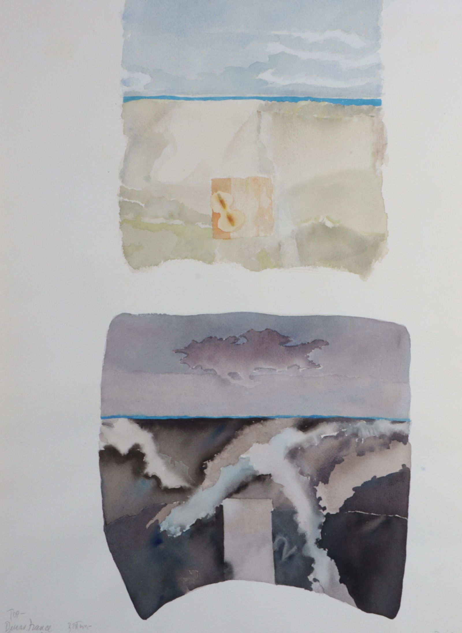 Robert Dennis Reid, African American (1924-2002), abstract, 1980, watercolor on paper, 30â€H x (1 of 9)