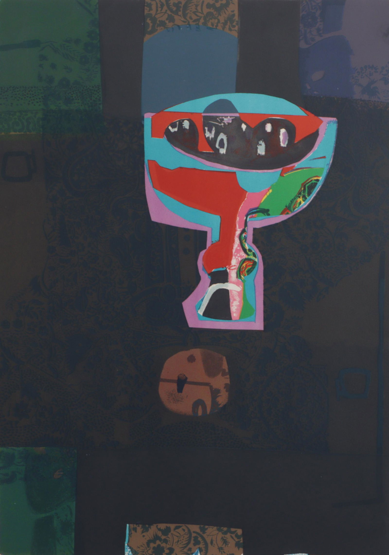 Roger Bezombes, French (1913 - 1994), Still Life With Plums, 1975, lithograph, 30â€H x 22â€W (1 of 8)