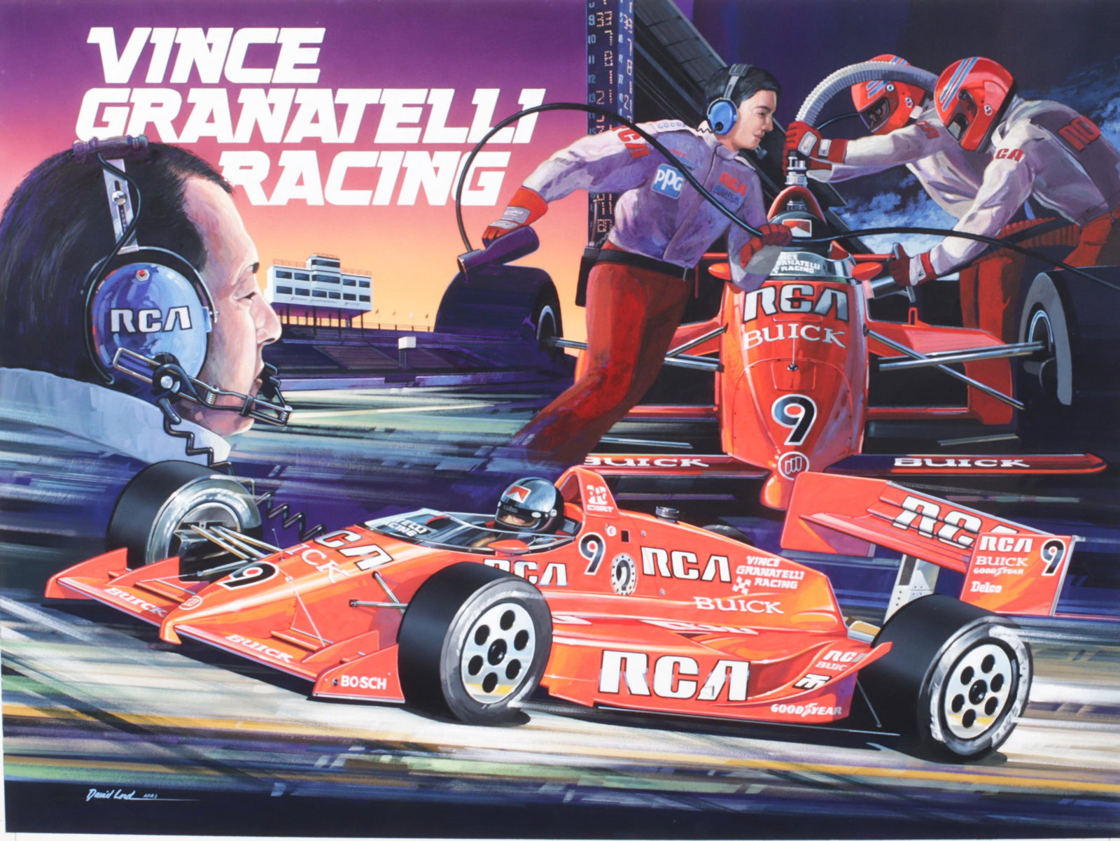 Vince Granatelli Racing Painting by David Lord (1 of 9)