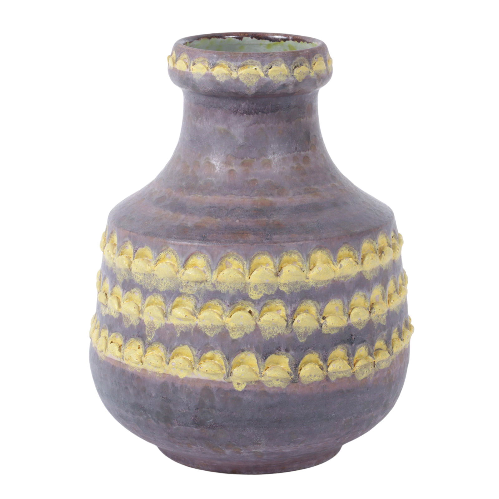 Alvino Bagni, Italian (1919-2000), for Raymor large vessel, glazed ceramic, 12"H x 9" Diam. (1 of 7)