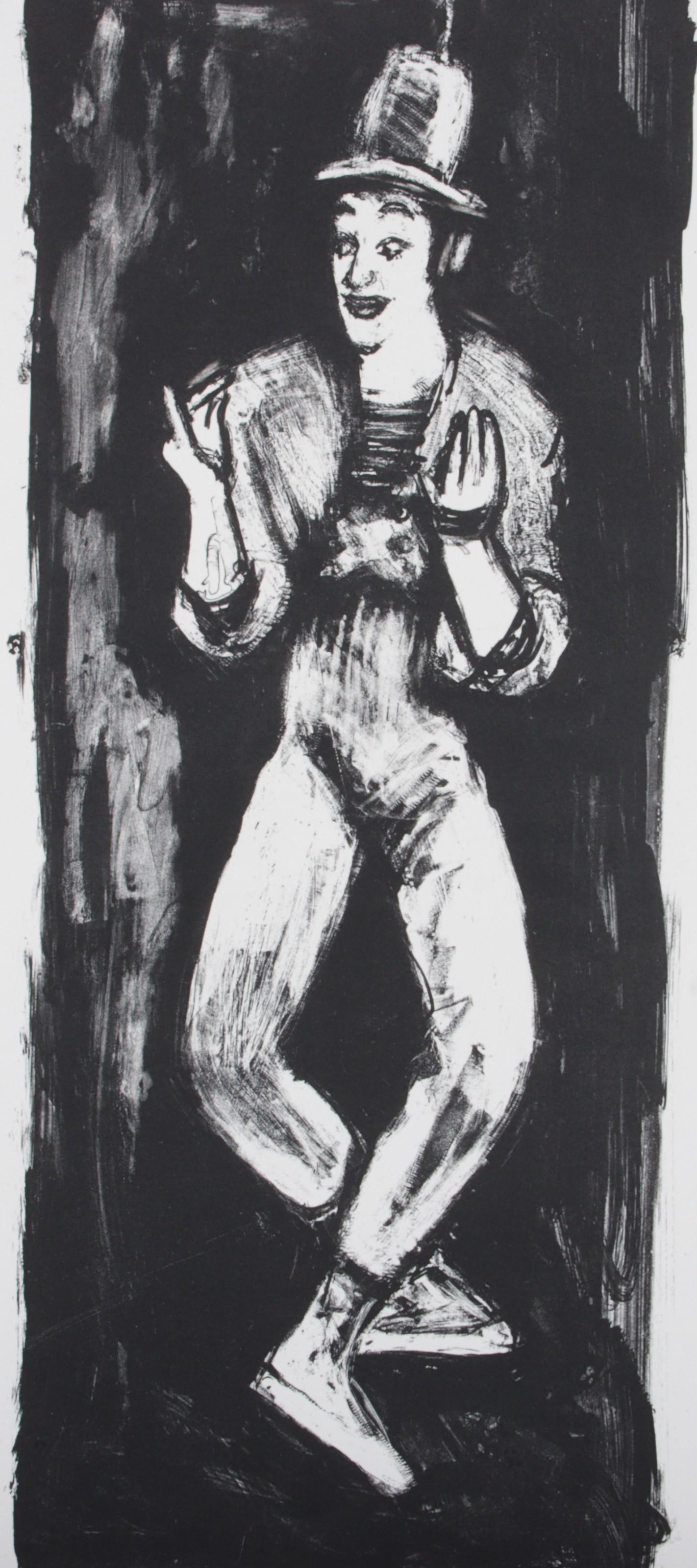 Arbit Blatas, New York / France, Lithuania (1908 - 1999), The Mime (Marcel Marceau), lithograph, 19: Arbit Blatas New York / France, Lithuania (1908 - 1999) The Mime (Marcel Marceau) lithograph Numbered 188/200 lower left. Signed lower right. Biography from Papillon Gallery: Arbit Blatas (nÃ© Nicol
