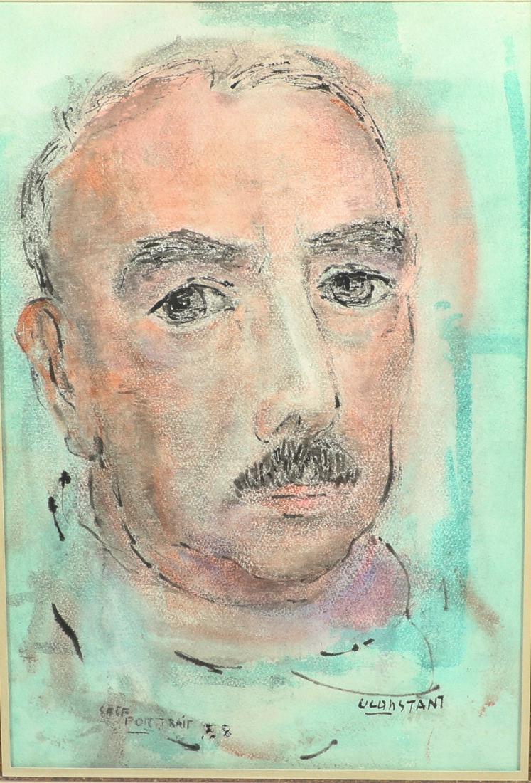 George J. Zachary Constant, New York / Greece (1892-1978), Self Portrait, 1958, mixed media on (1 of 7)