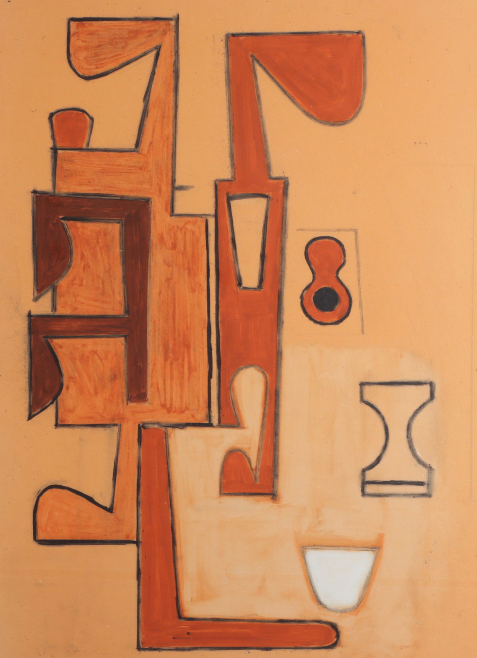 David Storey, American (b.1948), abstract, 1987, monotype, 40â€H x 26â€W (1 of 9)