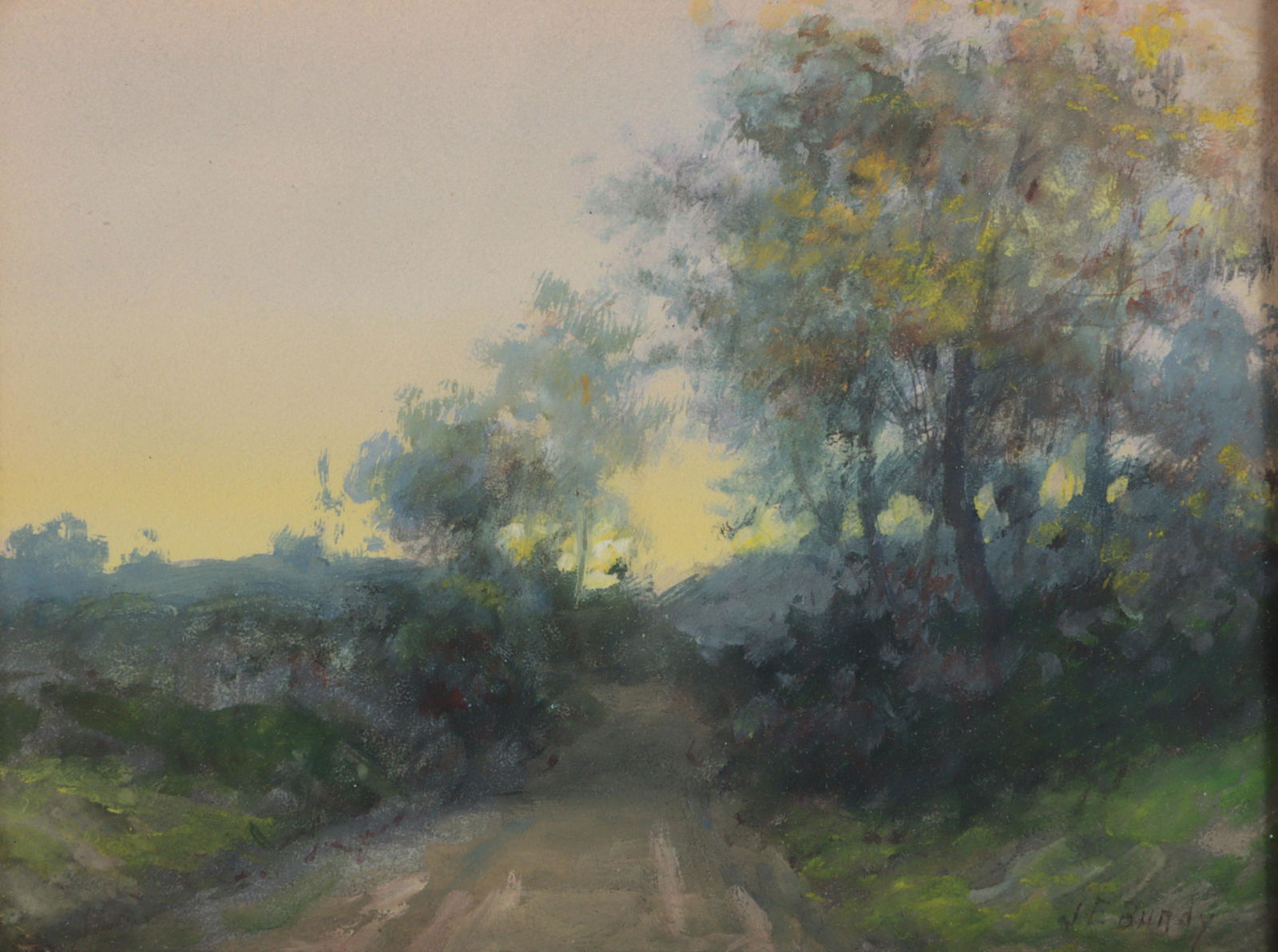 John Elwood Bundy, American / Indiana, North Carolina (1853-1933), dirt road in a rural landscape at (1 of 7)