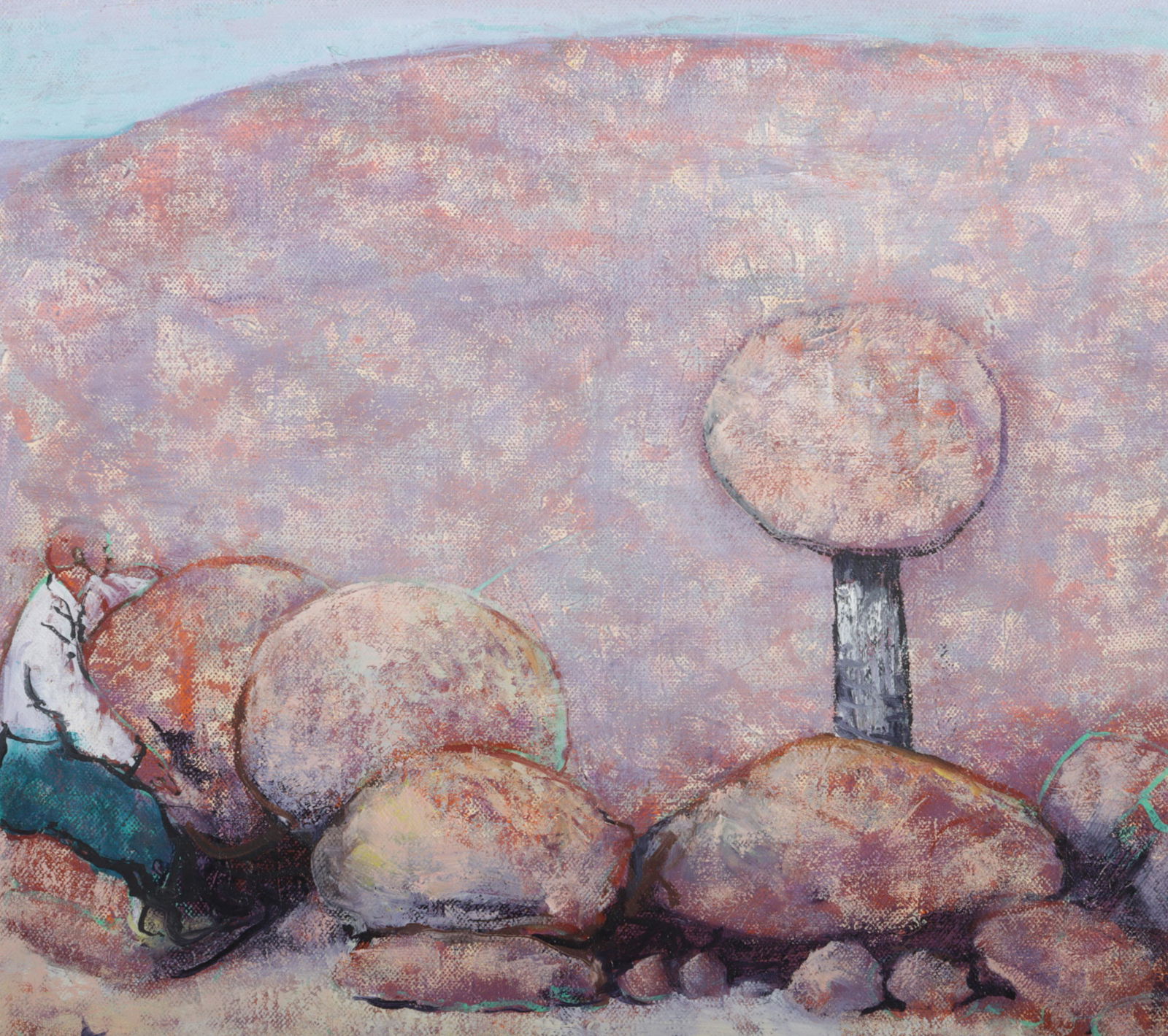 Timothy Burke, Michigan (b. 1959), Sculptor, 1996, oil on canvas, 10 1/4"H x 11 3/4"W (sight), 11 (1 of 8)