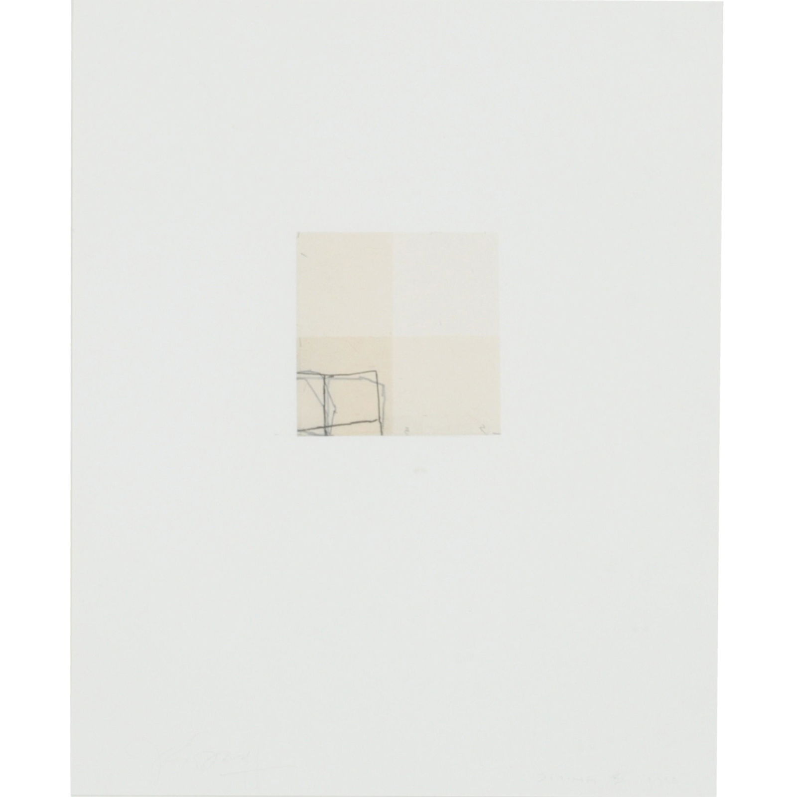 Jill Baroff, American (b.1954), Siting XI, 1998, graphite on gampi paper mounted on rag., 13"H x: Jill Baroff American (b.1954) Siting XI, 1998 graphite on gampi paper mounted on rag. Signed lower left, titled and dated lower right. Provenance: Stark Gallery, NY. Born in Summit, New Jersey, USA, 1