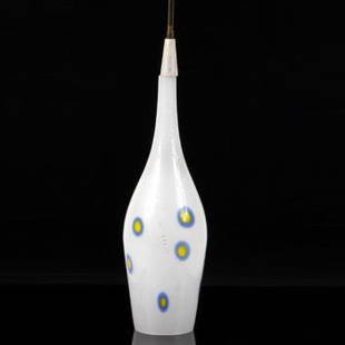 Attributed to Anzolo Fuga for AVEM Murano art glass murrine hanging pendant light shade.: Attributed to Anzolo Fuga for AVEM Murano art glass murrine hanging pendant light shade.