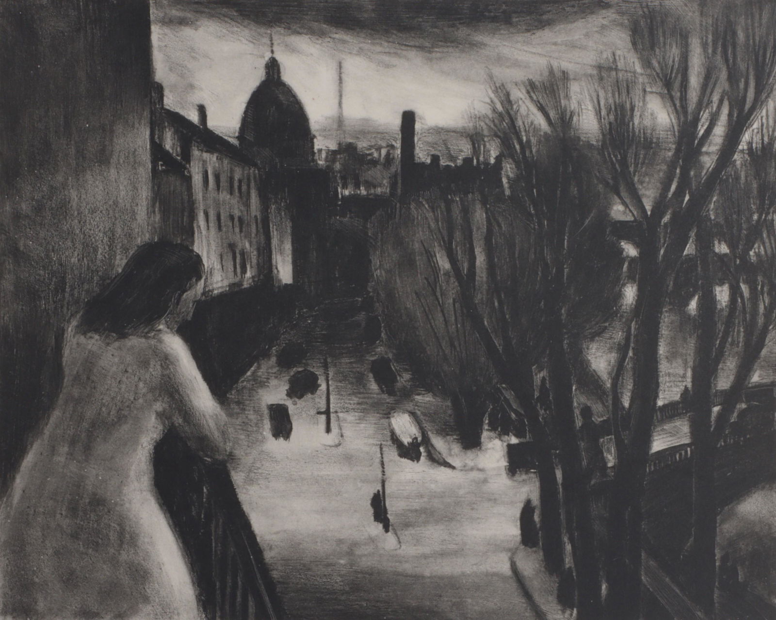 Esther Williams, New York, Massachusetts, Iowa (1907 - 1969), Above Paris, lithograph, 10 1/2"H x 12 (1 of 8)