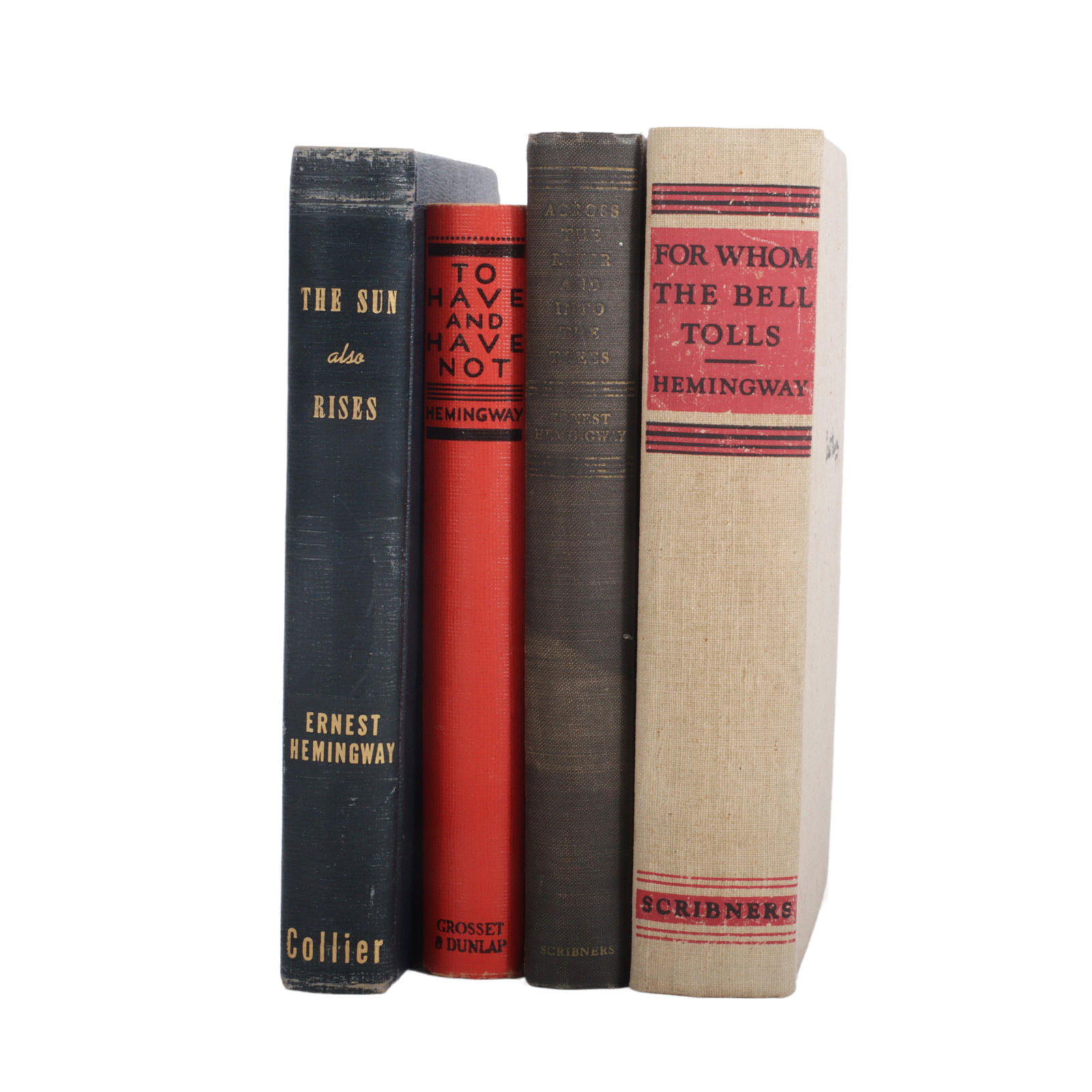 Lot of 4 Ernest Hemingway books: The Sun Also Rises, P.F. Collier & Sons Corp., NY, 1926. 8 1/2"H x (1 of 20)