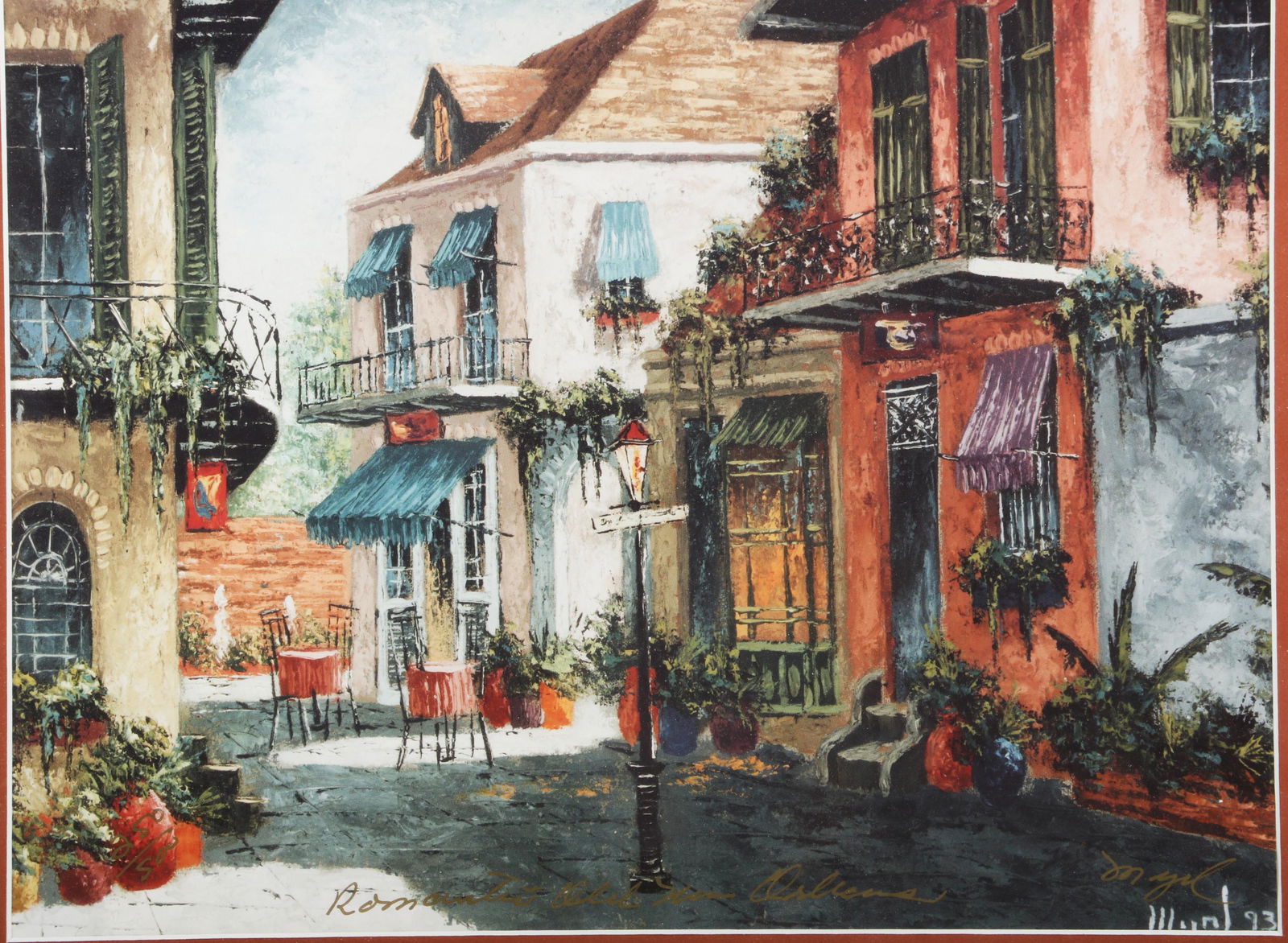 Myrl Dâ€™Arcy, Louisiana (20th century), Romantic Old New Orleans, 1993, print (1 of 9)