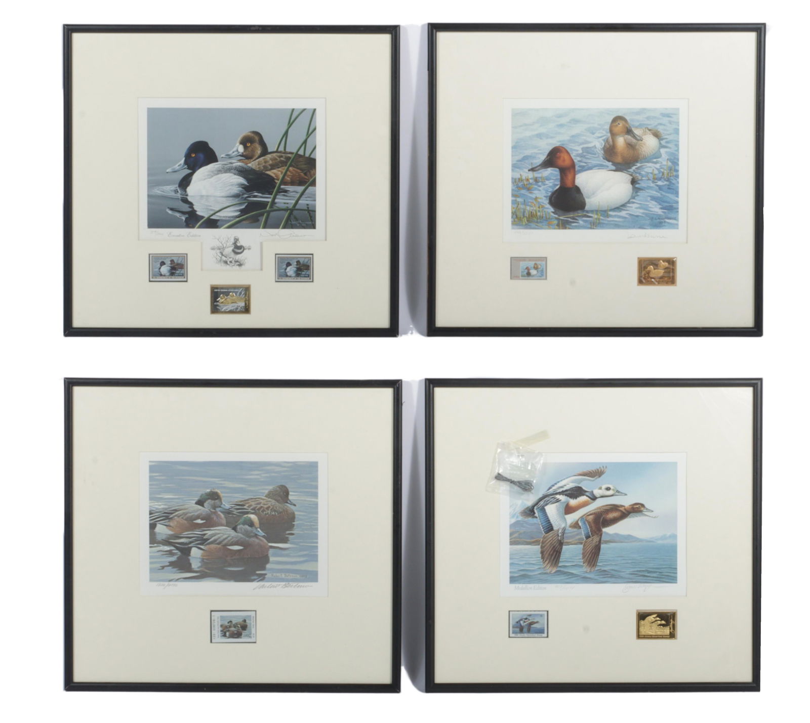Lot of 4 limited edition wildlife prints of various fowl including: Neal Anderson, J.F. Landsdowne, (1 of 9)