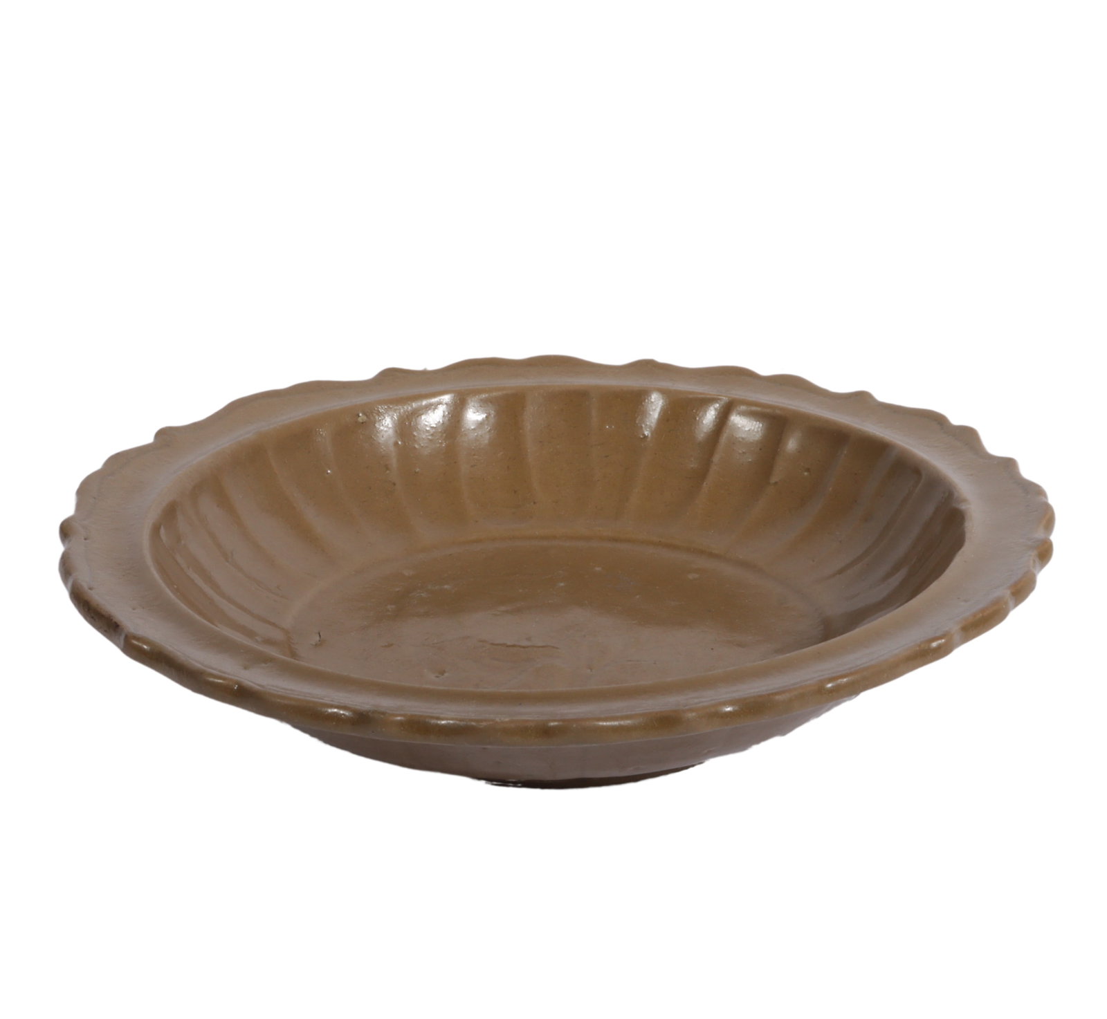 South China Ming Dynasty red clay? celadon Anamese style ceramic bowl with impressed floral center 2 (1 of 7)