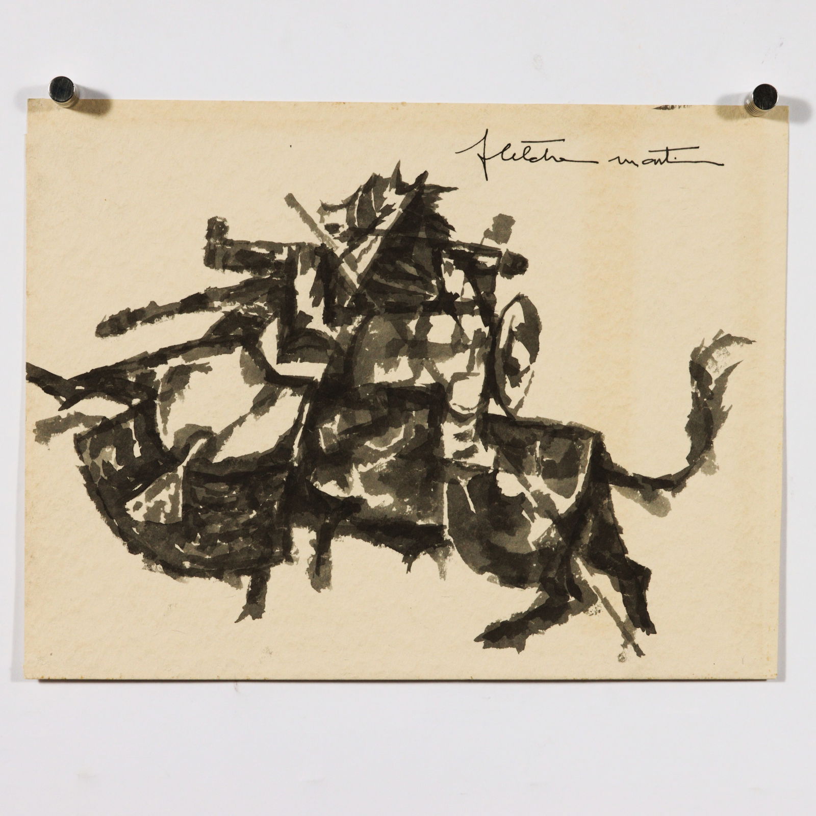 Picador: Fletcher Martin, California, Colorado (1904 - 1979), Picador, watercolor on paper, 8 5/8"H x 11 3/8"W