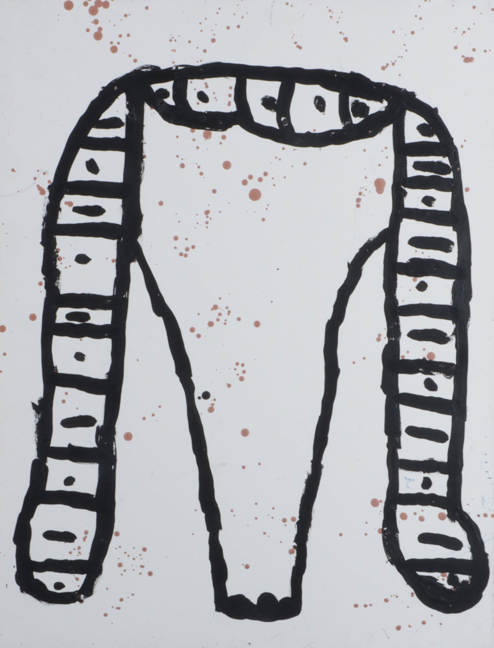 abstract, 1997: Gary Komarin, New York, Connecticut (b. 1951), abstract, 1997, acrylic on paper, 22”H x 17”W