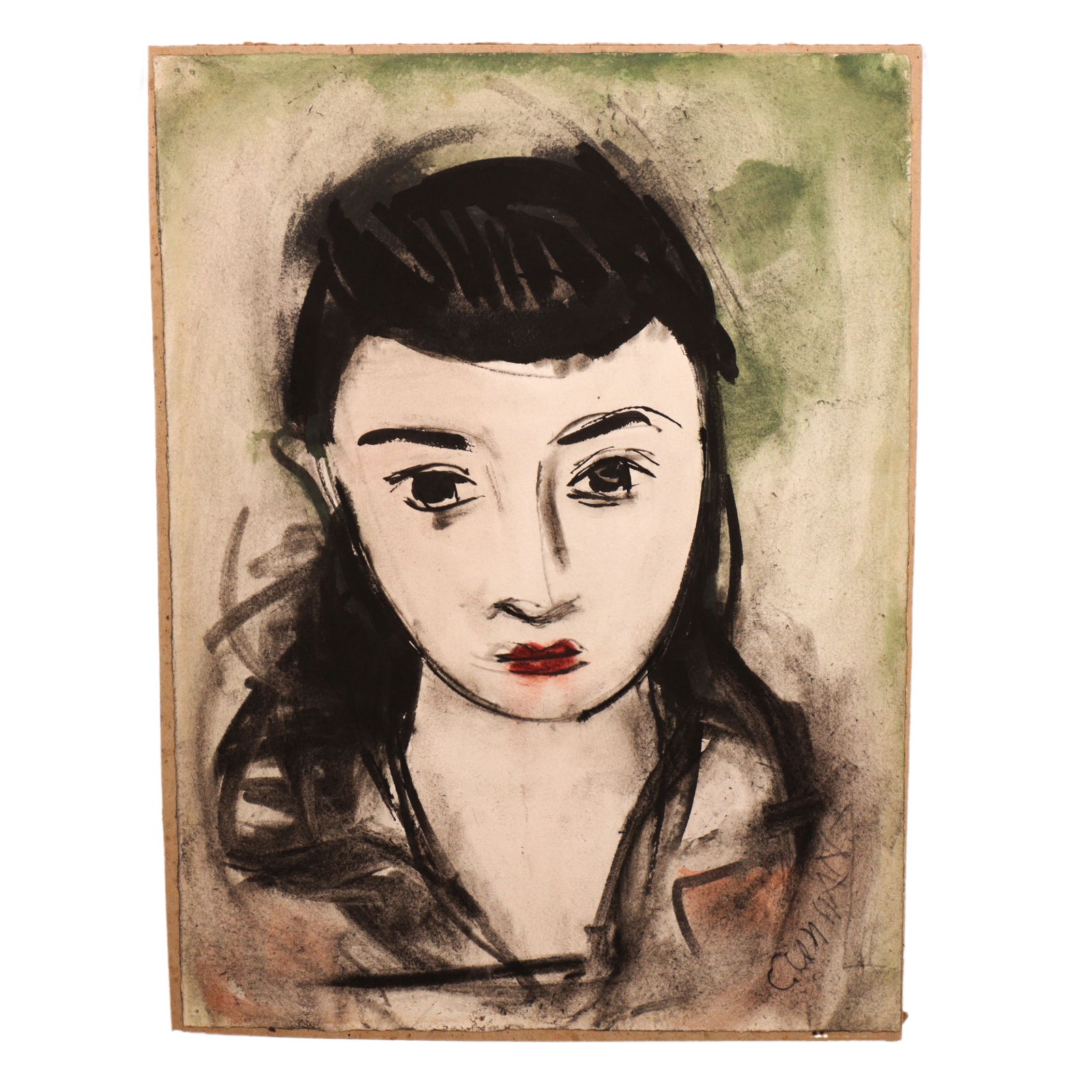 George J. Zachary Constant, New York / Greece (1892-1978), portrait of a woman, watercolor on paper, (1 of 12)