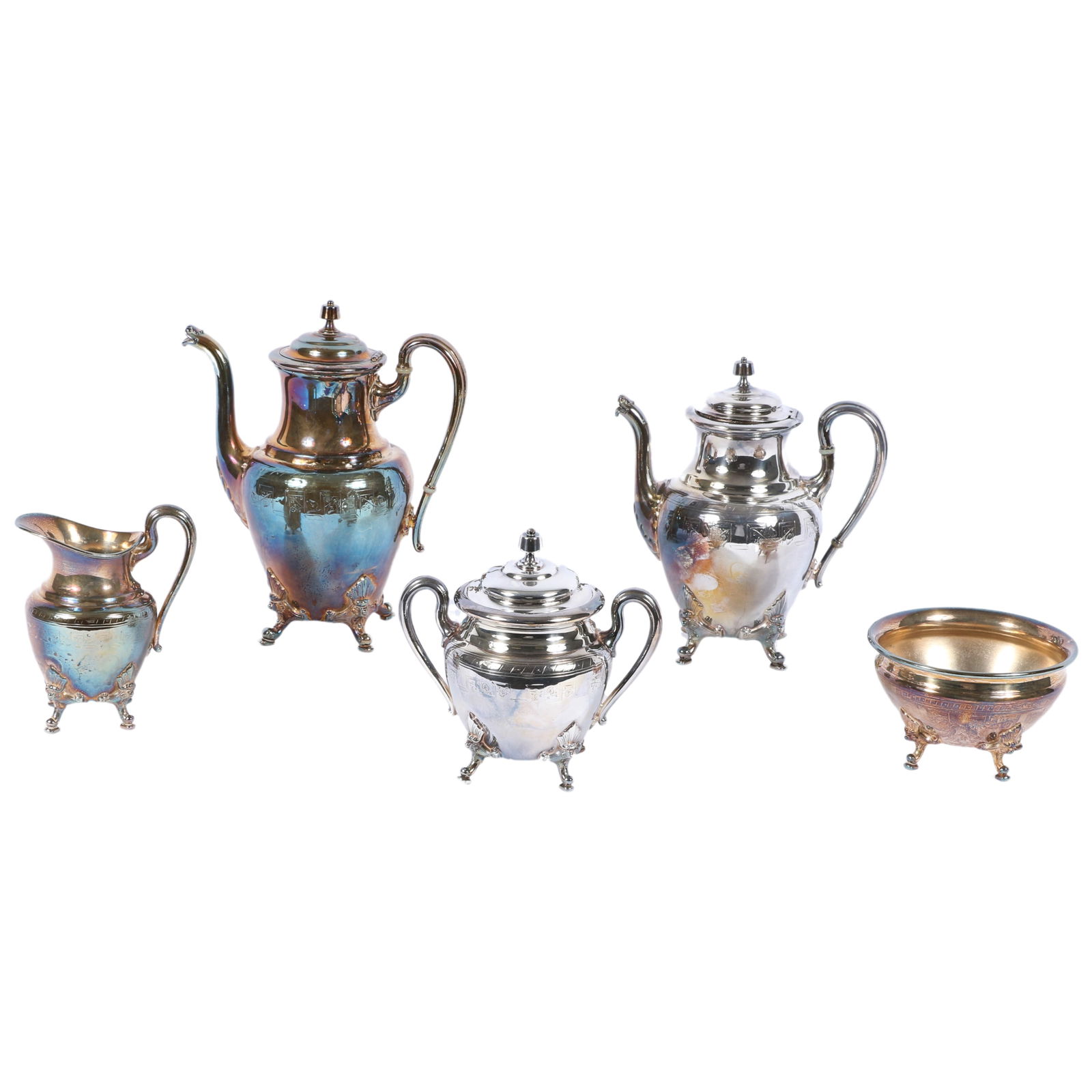 Reed & Barton silverplate 5pc Tea and Coffee service. (1 of 20)