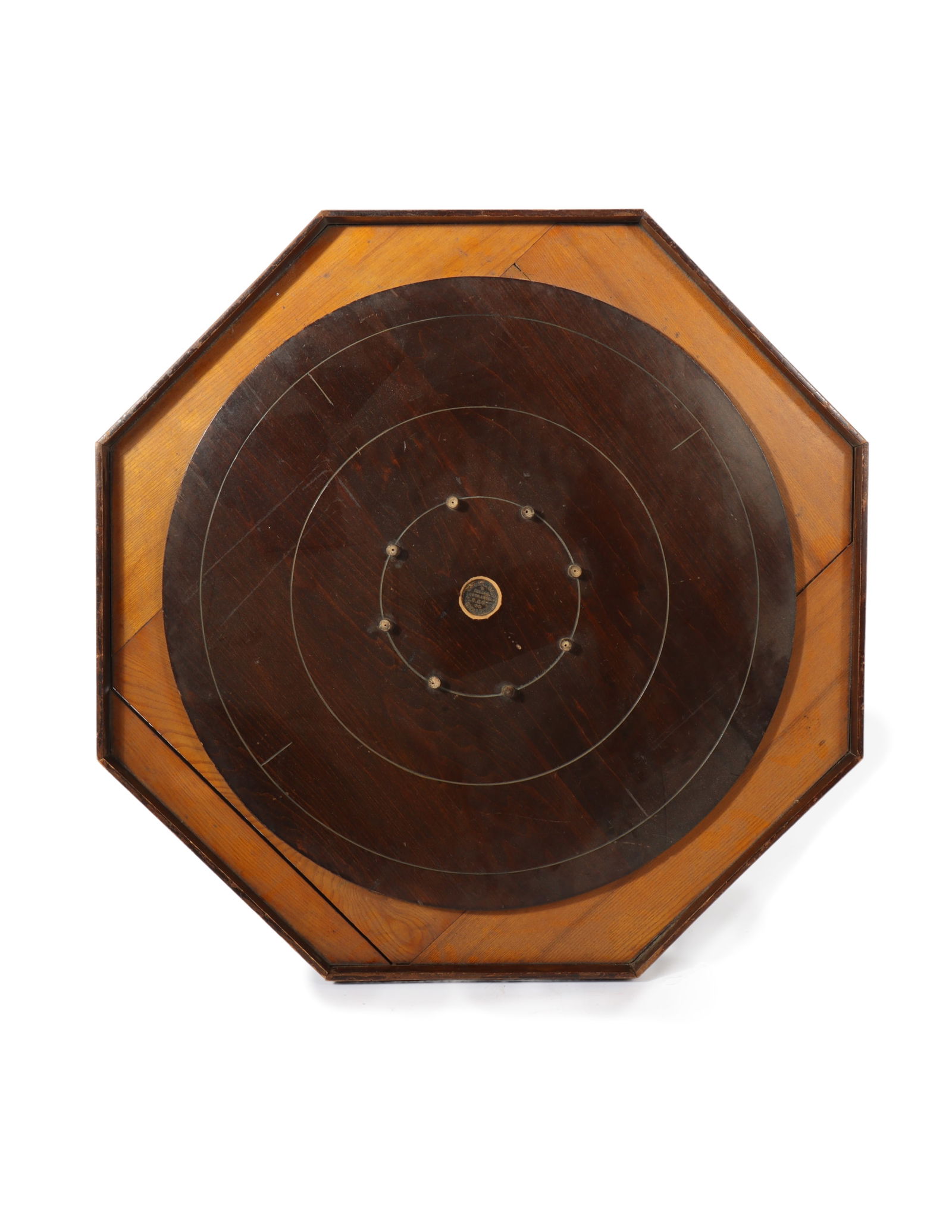 M.B. Ross Crokinole antique wooden game table top board. (1 of 11)