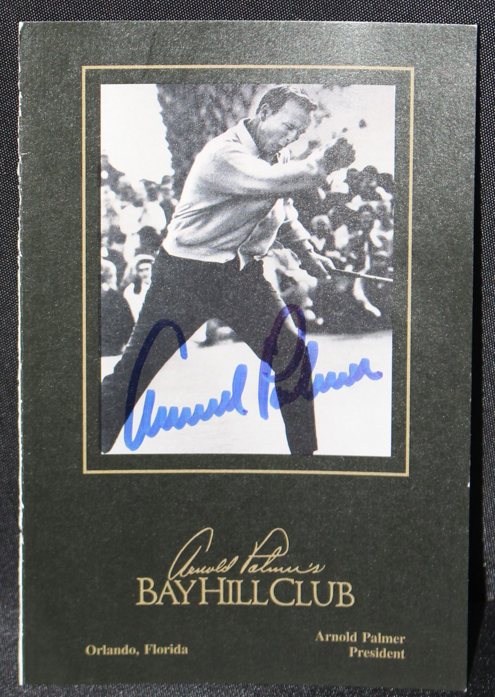 Arnold Palmer Autographed Bay Hill Golf Scorecard (1 of 2)