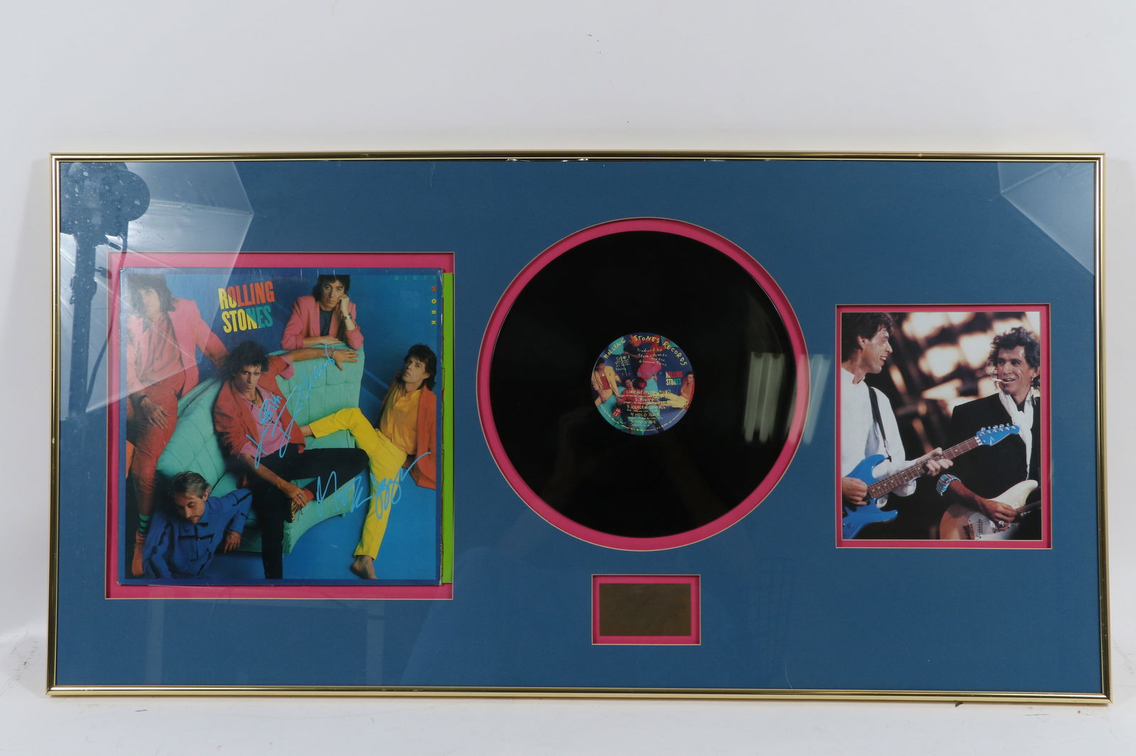 Mick Jagger & Keith Richards Framed Signed Dirty Works Album (1 of 13)