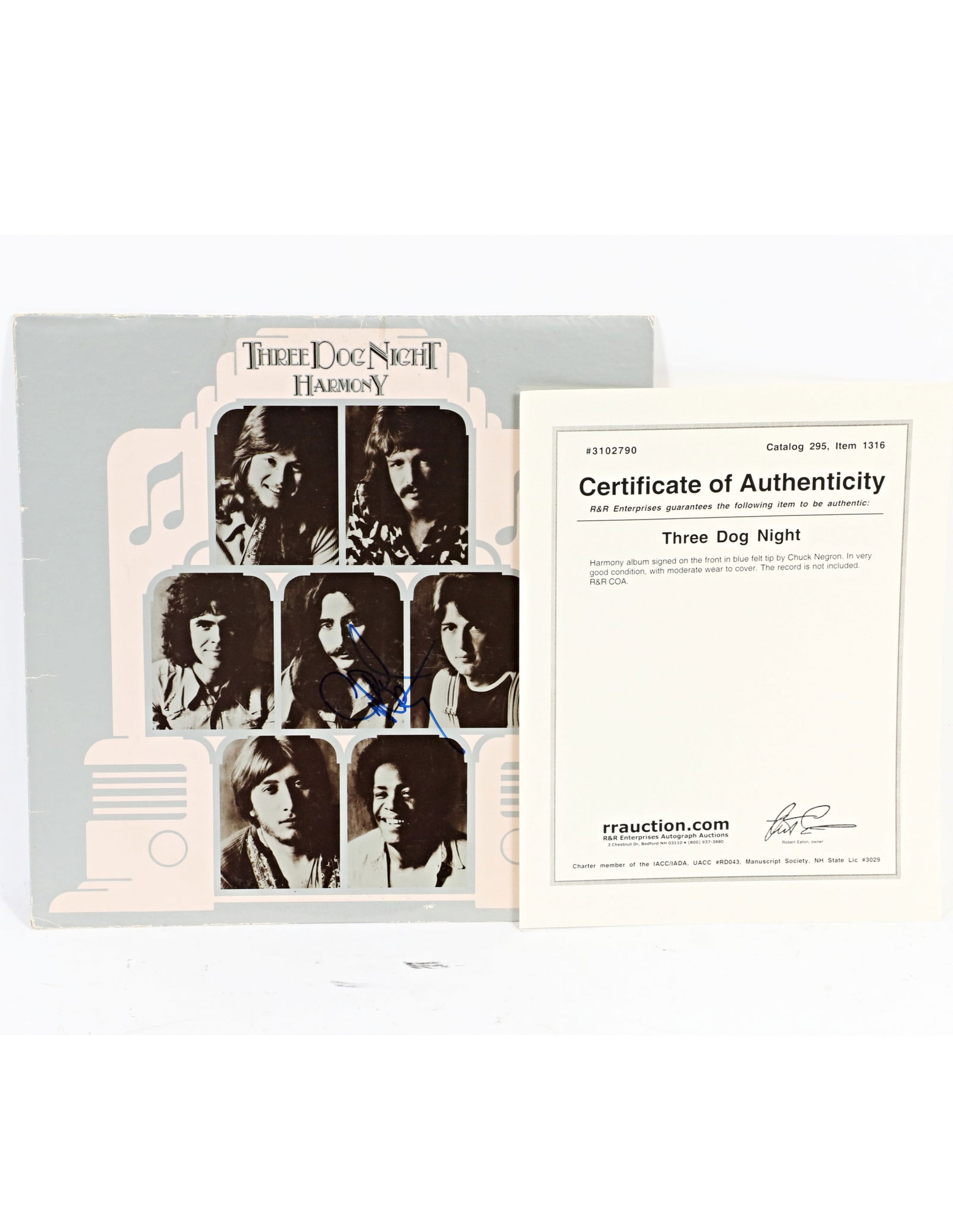 Chuck Negron Three Dog Night Autographed Harmony Album Cover (1 of 5)
