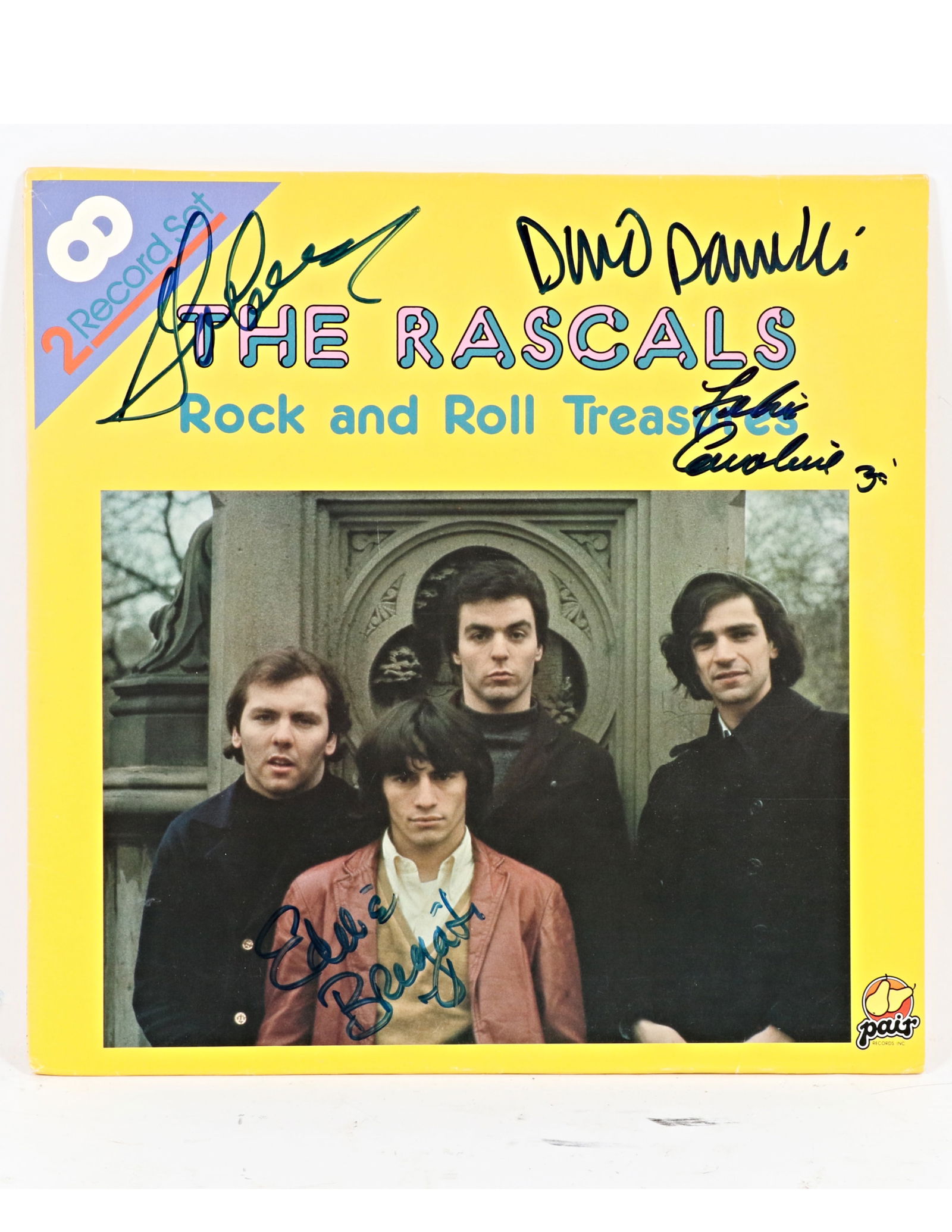 Young Rascals Autographed Rock and Roll Treasures Album Cover (1 of 9)