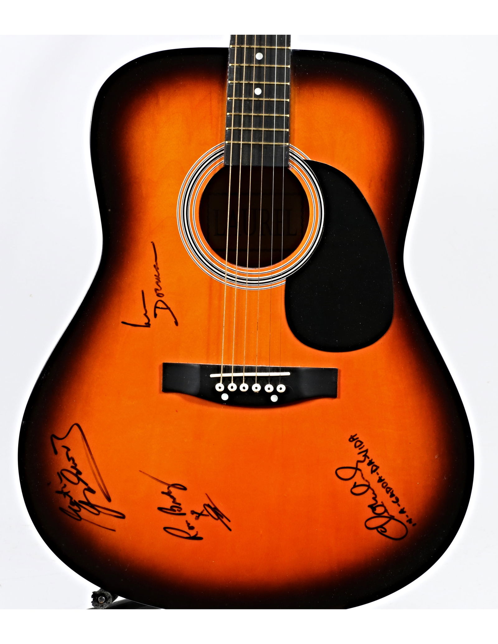 Iron Butterfly Autographed Laurel Acoustic Guitar with COA (1 of 10)