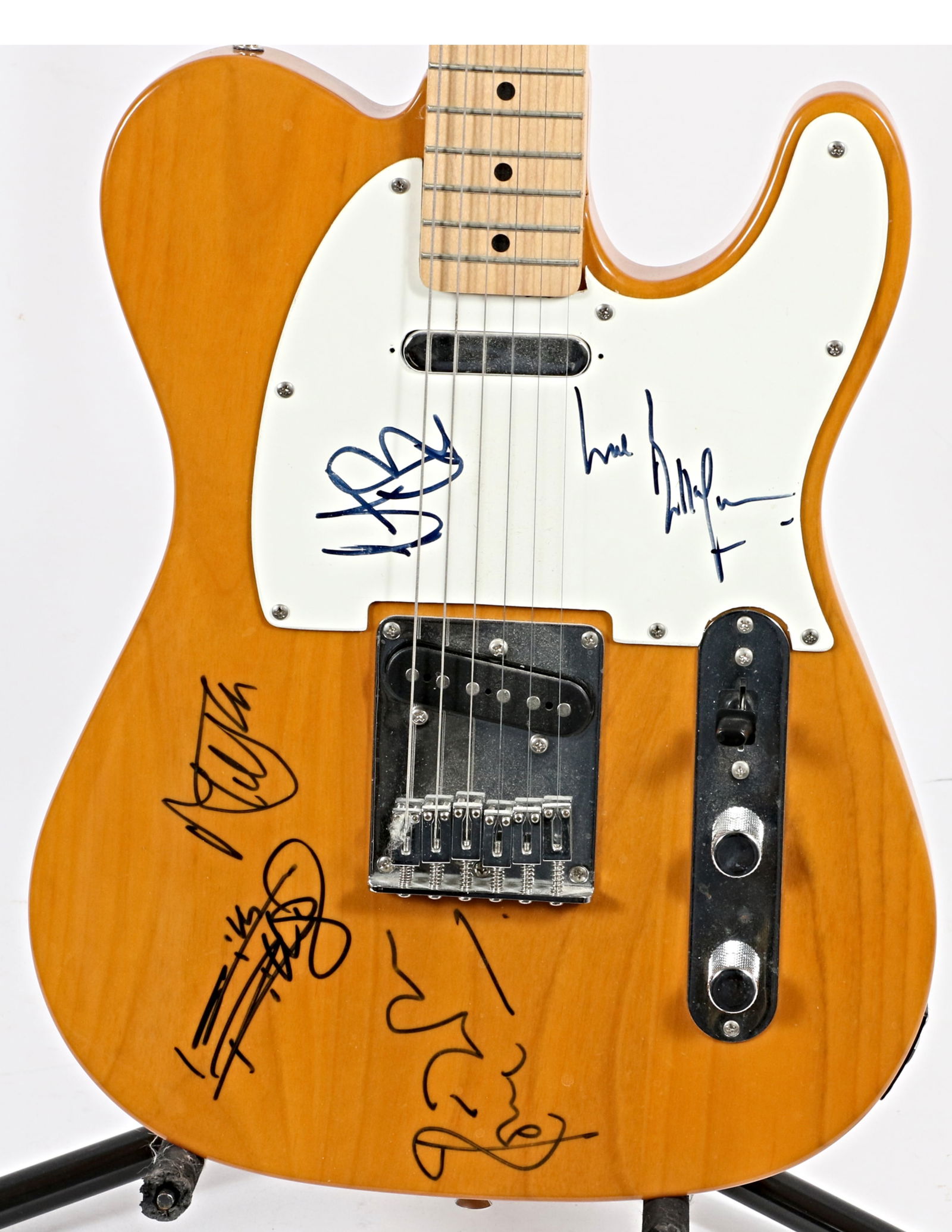 Rolling Stones Autographed Squier Fender Guitar, PSA/DNA (1 of 15)