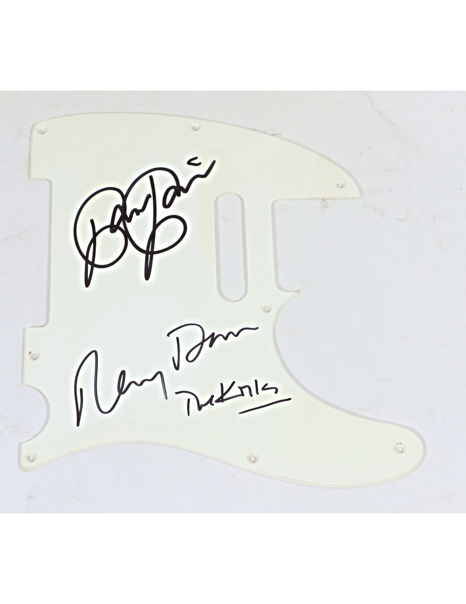 The Kinks Autographed Guitar Pickguard (1 of 5)