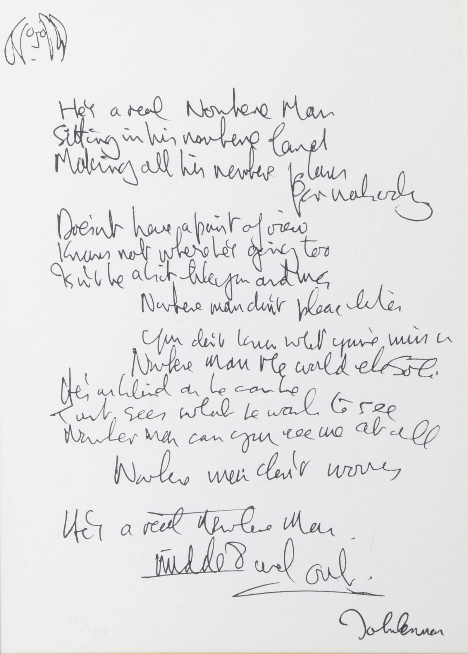 The Art of John Lennon - Hand Written Lyric Editions