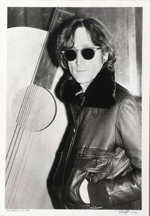 John Lennon, NYC, 1980: Bob Gruen American (b. 1945) John Lennon, NYC, 1980 photograph Signed by the photographer and dated 1993 lower right. Certificate of authenticity verso. Biography from BobGruen.com: Bob Gruen is one