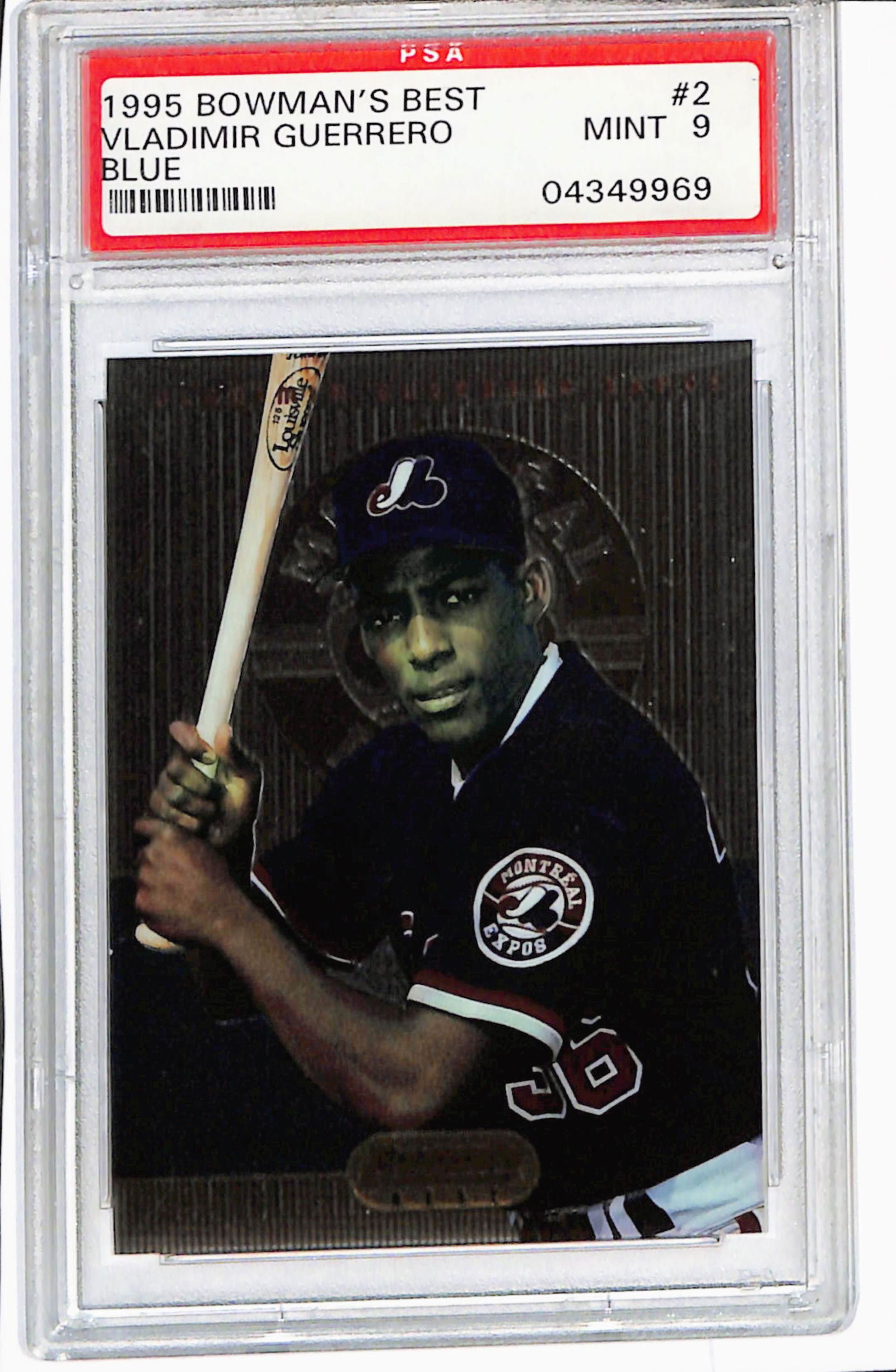 1995 Bowman's Best Vladimir Guerrero Rookie Baseball Card #2 PSA 9 Mint (1 of 2)