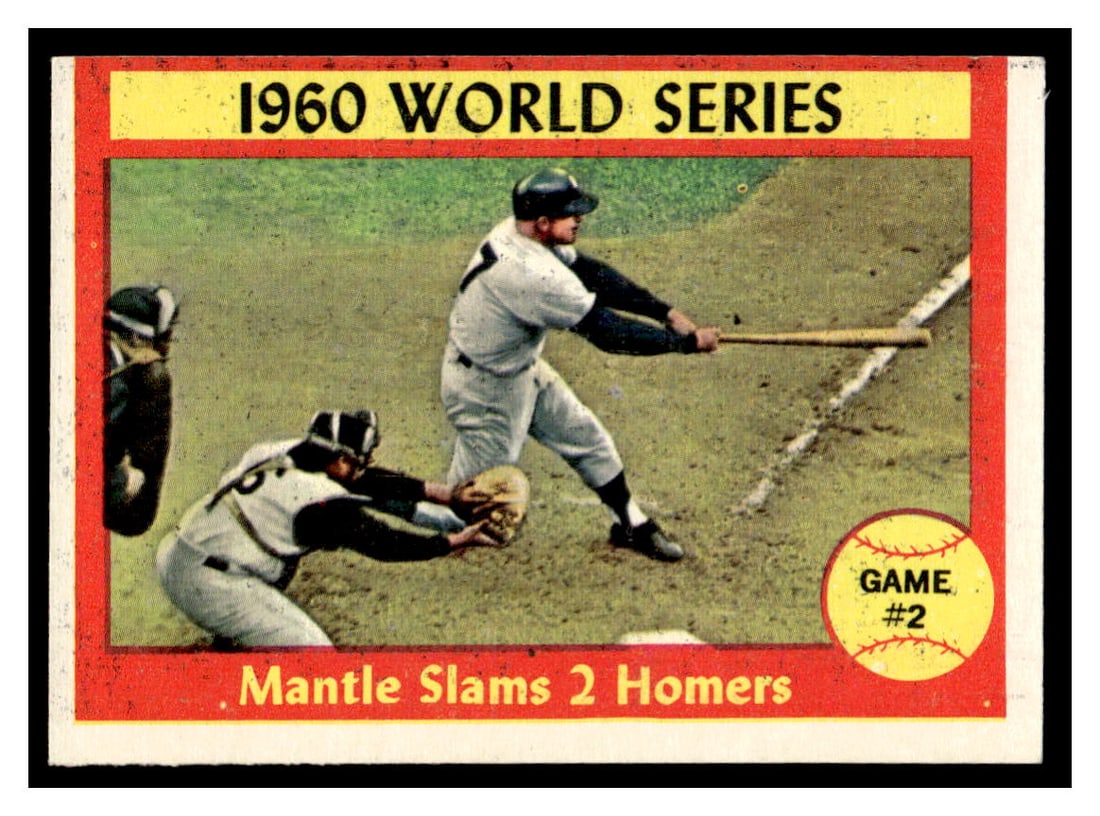 2 - 1961 Topps Mickey Mantle Baseball Cards (1 of 4)