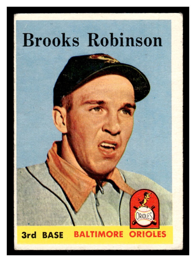 1958 Topps Brooks Robinson Baseball Card #307 (1 of 2)