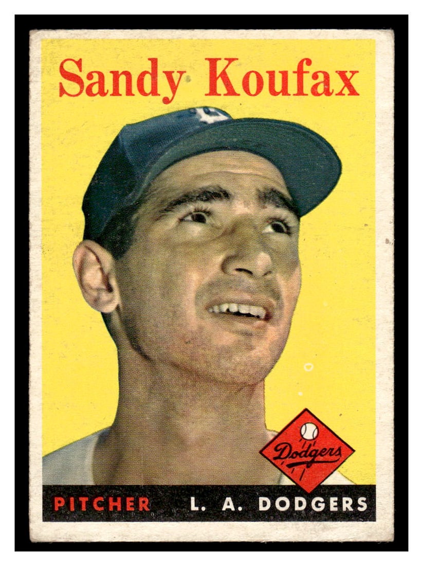 Lot of 3 Sandy Koufax Baseball Cards 1958, 1959 (1 of 6)