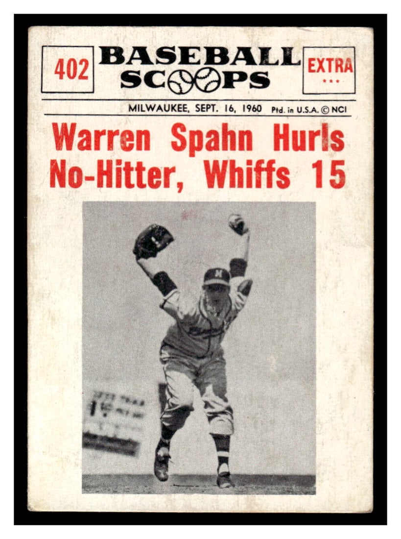 1961 Baseball Scoops Cards Lot of 13 (1 of 13)