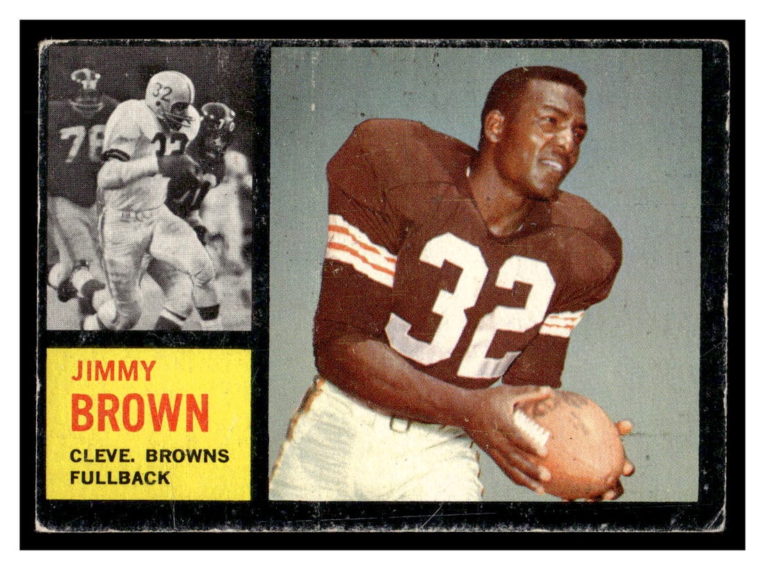 1962 Topps Jim Brown Football Card #28 (1 of 2)
