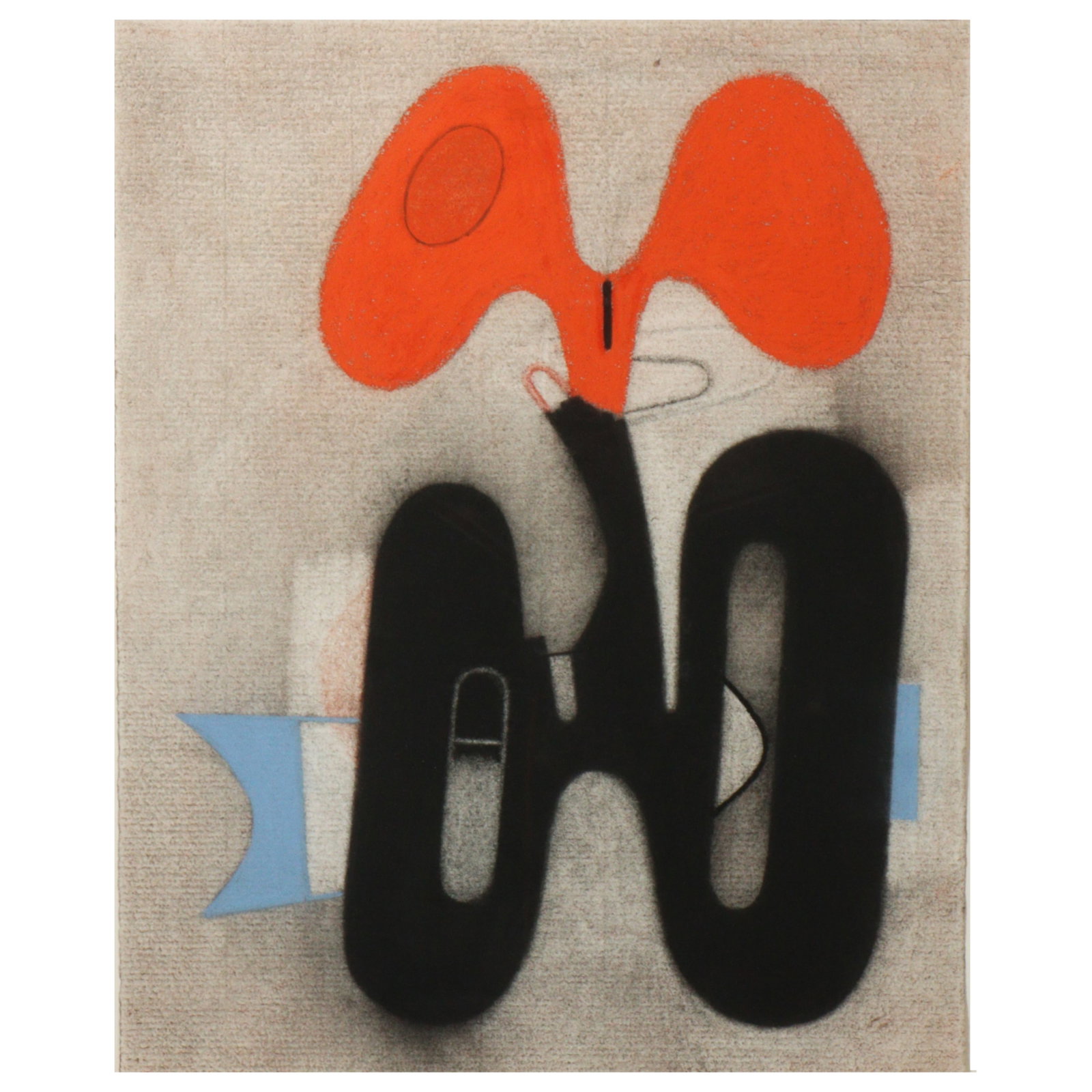 David Storey, American (b.1948), Untitled, 1992, charcoal, conte crayon, and pastel on paper, 15"H x: David Storey American (b.1948) Untitled, 1992 charcoal, conte crayon, and pastel on paper Label verso: Morris Healy Gallery, NY. 15"H x 12"W (sight), 22 1/4"H x 19 1/2"W (frame)