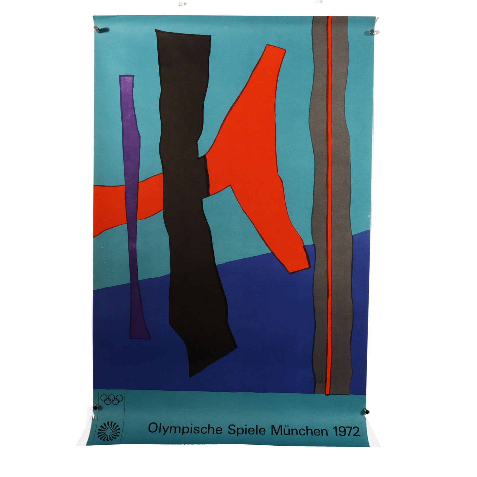 1972 Munich Olympic Games Poster 39 3/4"H x 25"W (1 of 10)